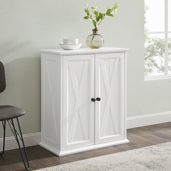 Crosley Furniture  Clifton Stackable Pantry In Distressed White, 30'' W x 15-3/4'' D x 36'' H