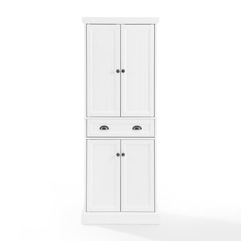 Crosley Furniture  Shoreline Pantry In White, 26'' W x 15'' D x 68'' H