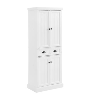 Crosley Furniture  Shoreline Pantry In White, 26'' W x 15'' D x 68'' H