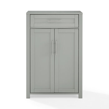 Crosley Furniture  Savannah Storage Cabinet In Gray, 23-7/8'' W x 11-3/4'' D x 36'' H
