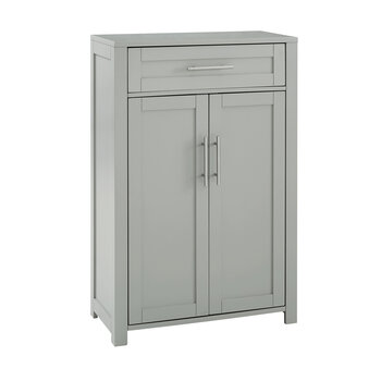 Crosley Furniture  Savannah Storage Cabinet In Gray, 23-7/8'' W x 11-3/4'' D x 36'' H