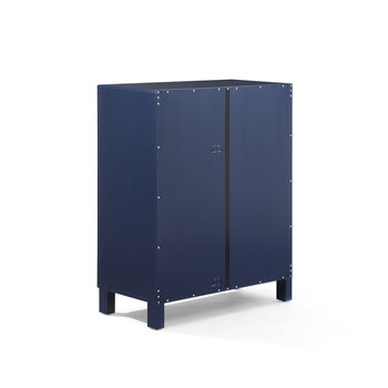 Crosley Furniture  Cassai Stackable Storage Pantry In Navy, 30'' W x 16'' D x 38'' H