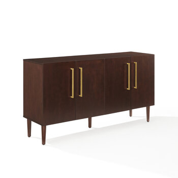 Crosley Furniture  Everett Sideboard In Mahogany, 58'' W x 16'' D x 32-1/4'' H
