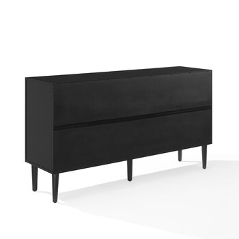 Crosley Furniture  Everett Sideboard In Matte Black, 58'' W x 16'' D x 32-1/4'' H
