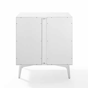 Crosley Furniture Landon Bar Cabinet, White Finish, 39-1/2''W x 25''D x 13''H