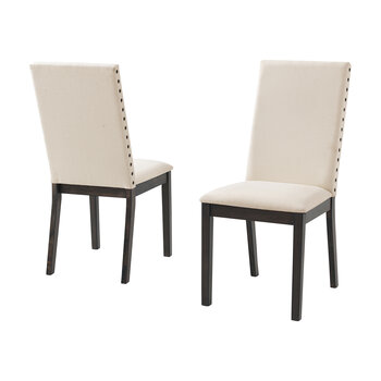 Crosley Furniture  Hayden 2Pc Upholstered Chair Set- 2 Upholstered Chairs In Slate, 18-1/2'' W x 24-1/4'' D x 39-3/4'' H