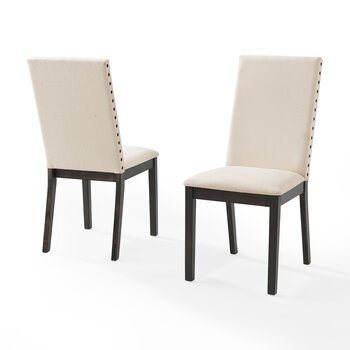 Crosley Furniture  Hayden 2Pc Upholstered Chair Set- 2 Upholstered Chairs In Slate, 18-1/2'' W x 24-1/4'' D x 39-3/4'' H