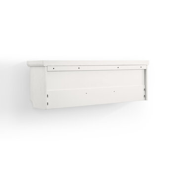 Crosley Furniture  Seaside Storage Shelf In Distressed White, 47-1/4'' W x 11'' D x 15-1/2'' H