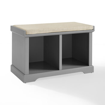 Crosley Furniture  Anderson Storage Bench In Gray, 28'' W x 15'' D x 18'' H