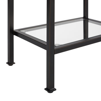 Crosley Furniture  Aimee Narrow Etagere In Oil Rubbed Bronze, 18'' W x 12'' D x 73'' H