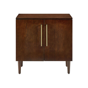 Crosley Furniture  Everett Accent Cabinet In Mahogany, 31'' W x 14'' D x 32-1/4'' H