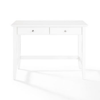 Crosley Furniture Campbell Writing Desk, White Finish