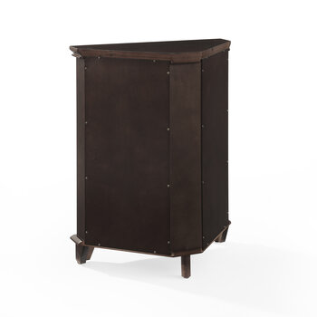 Crosley Furniture  Lydia Corner Cabinet In Espresso, 22'' W x 12'' D x 28-7/8'' H