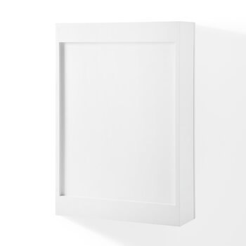 Crosley Furniture  Savannah Mirrored Wall Cabinet In White, 18'' W x 6'' D x 26'' H