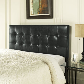 Crosley Furniture  Andover Full/Queen Headboard In Black, 64'' W x 3'' D x 50-3/4'' H