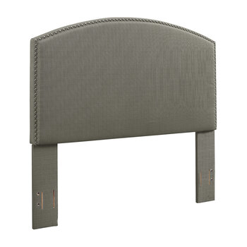 Crosley Furniture  Cassie Upholstered Full/Queen Headboard In Shadow Gray, 64'' W x 4'' D x 58'' H