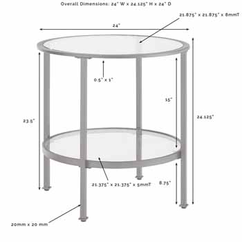 End Table Dimensions