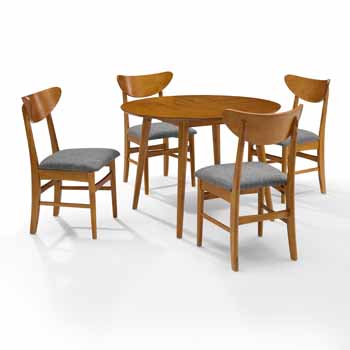 Acorn - Table and 4 Wood Chairs
