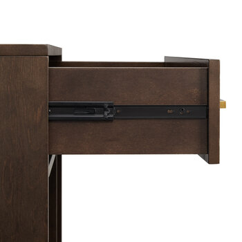 Crosley Furniture  Juno Record Storage Cube Bookcase With Speaker- Bookcase & Speaker In Dark Brown, 28'' W x 15'' D x 42-1/4'' H