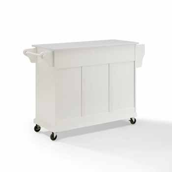 Crosley Furniture Kitchen Cart White Finish KitchenSource