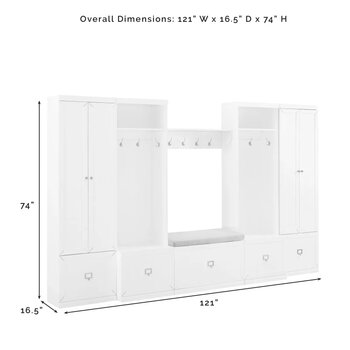6Pc Entryway Set - Dimensions