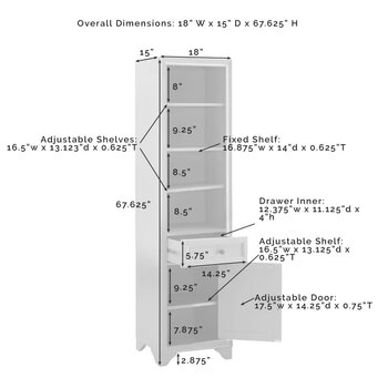 Bookcase - Dimensions