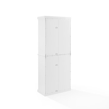 Crosley Furniture  Cecily Tall Storage Pantry- 2 Stackable Pantries In White, 30'' W x 15'' D x 72'' H