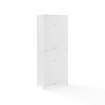 Crosley Furniture  Milo Tall Storage Pantry - 2 Stackable Pantries In White, 28'' W x 15-3/4'' D x 72-3/4'' H