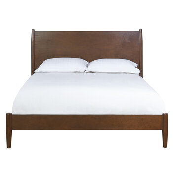 Crosley Furniture Landon Queen Bed - Headboard, Footboard, Rails In Mahogany, 64-1/4'' W x 45-3/4'' D x 85-1/4'' H