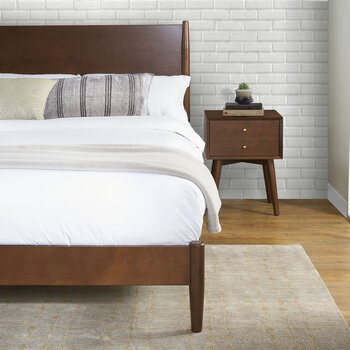 Crosley Furniture Landon King Bed - Headboard, Footboard, Rails In Mahogany, 75-11/16'' W x 45-3/4'' D x 85-1/4'' H