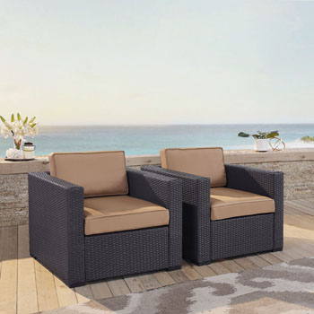 Set w/ Mocha Cushions - 2 Chairs, Lifestyle View