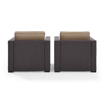 Set w/ Mocha Cushions - 2 Chairs, View 3