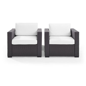 Set w/ White Cushions - 2 Chairs, View 2