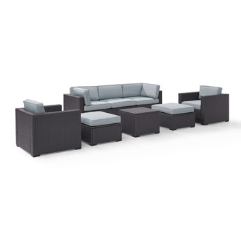 Mist, Loveseat, 2 Arm Chairs, Corner Chair, Coffee Table, 2 Ottomans - Product View 2