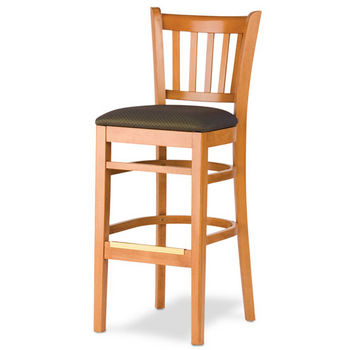 Cambridge - Grill Bar Stool w/ Upholstered Seat