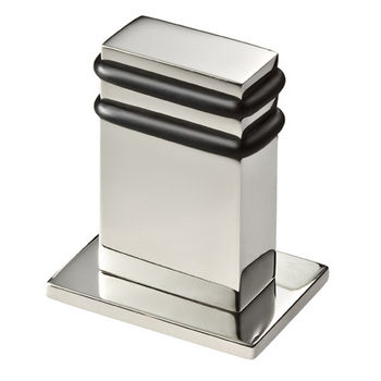 Cool Lines Vision Collection Stainless Steel Rectangle Floor Door Stop in Satin Finish