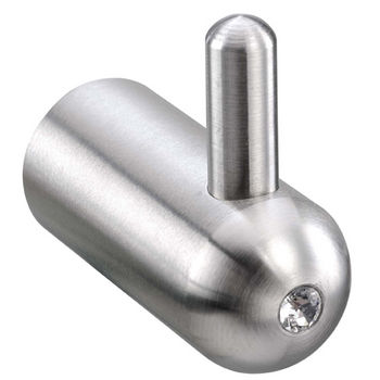 Cool Lines Cystal Steel Collection Stainless Steel Bathroom Robe/Towel Hook in Satin Finish