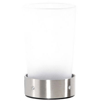 Cool-Line Crystal Steel Collection Stainless Steel Bathroom Tumbler/Holder Counter Top