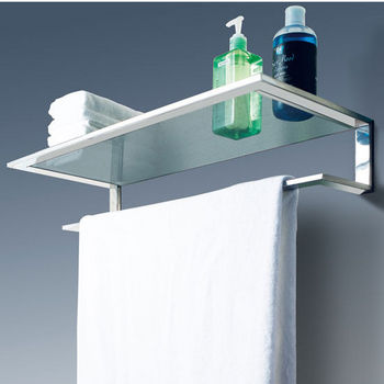 Glass discount towel holder