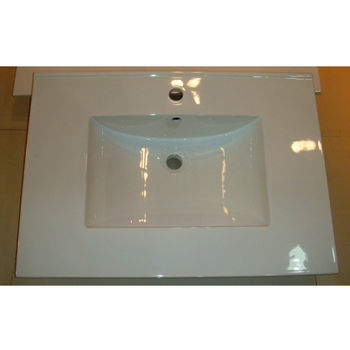 Empire Barcelona 2522 Ceramic Sink Top, 1 or 3 Hole, White