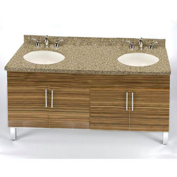 Empire Daytona 60" Vanity for 6122 Double Cut-Out Stone Countertops with 4 Doors
