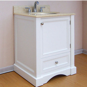 Empire Newport Collection White Bathroom Vanity 24"W