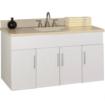 Empire Wall-Hung Metropolitan 48" Vanity for 4922 Center Cut-Out Stone Countertops with 4 Doors