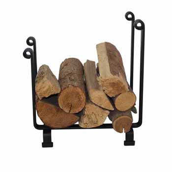 Enclume Premium Collection Indoor/Outdoor Hearth Fireplace Log Rack in Black, 17-1/2''W x 13''D x 19''H