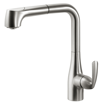 Brushed Nickel Cora Tall Pull Out Faucet