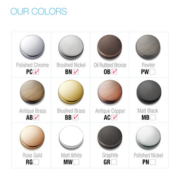 Houzer Available Finishes