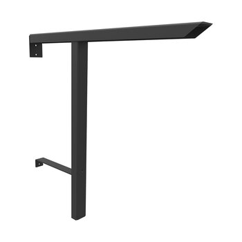 Federal Brace Braila ADA Countertop Support Bracket, Flat Black, Carry Capacity: 375 lbs, Product View