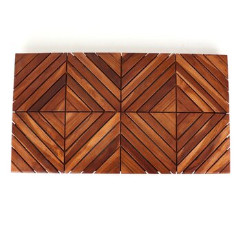 Federal Brace Baro Teak Wood Shower Mat, Product View
