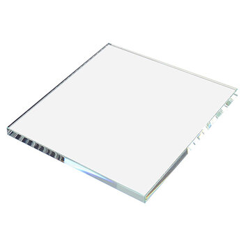 Federal Brace Glass Shelf Insert For Steel Cube Cabinets, 16-3/8" W 11-3/8" D x 1/2" H, Flat Edge