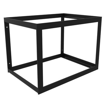 Federal Brace Steel Cube Cabinet, Model A, 17" W x 12" D x 12" H, Black, Carry Capacity: 200 lbs